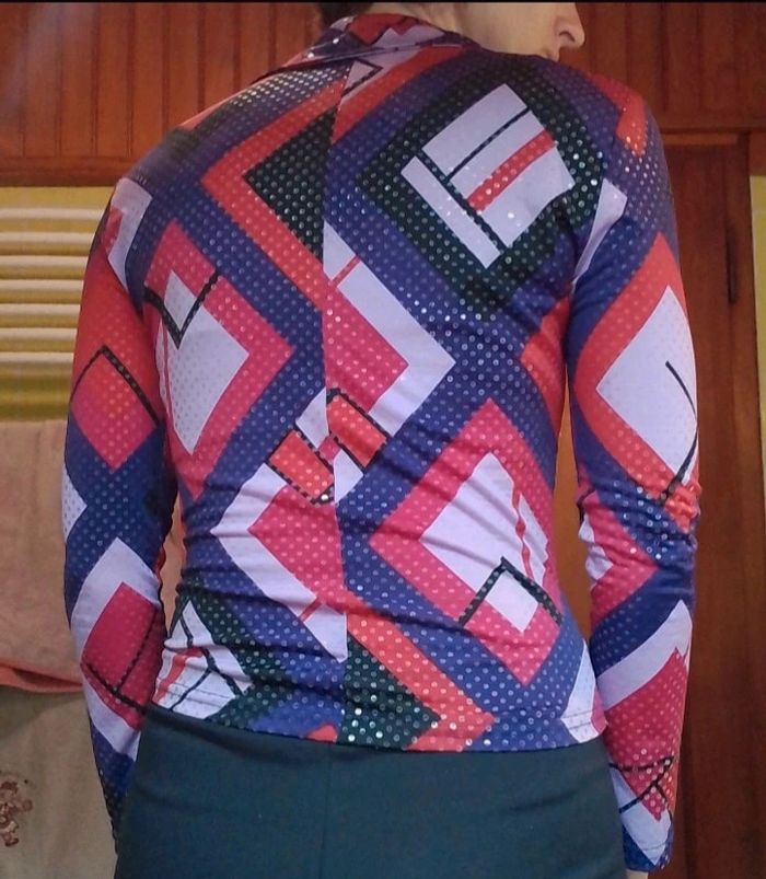 Chemisier femme rouge violet - photo numéro 6