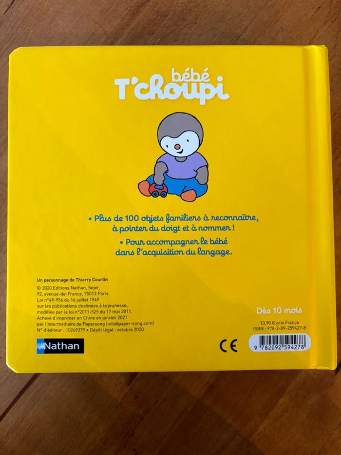Bébé T’choupi - Mon gros imagier - Nathan - photo numéro 2