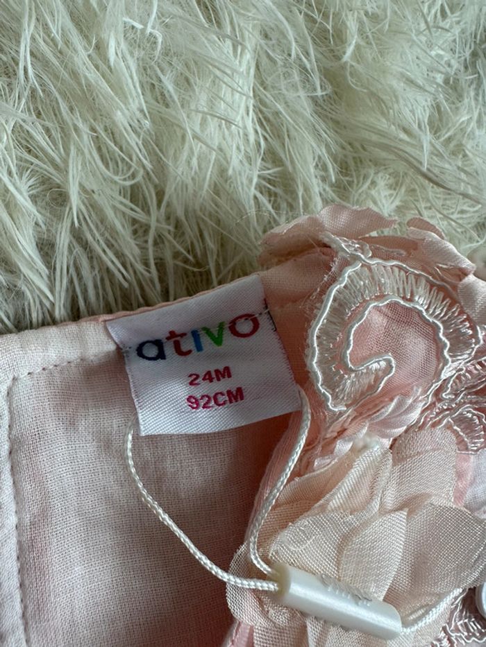 Robe de cérémonie rose Ativo taille 24 mois - photo numéro 3