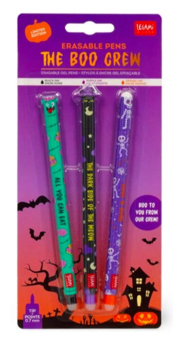 Set de 3 stylos Legami neufs Édition limitée Halloween