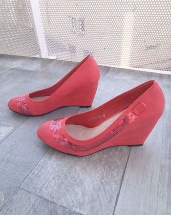 Escarpins à talon compensée et à sequins - O'Moda Libra Pop