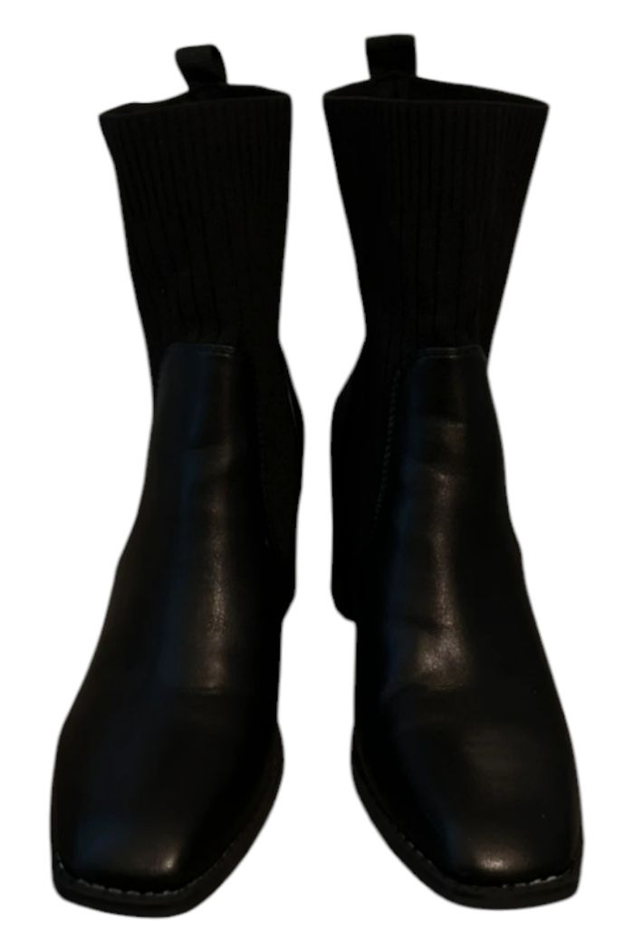 Bottines chaussettes noires - photo numéro 2