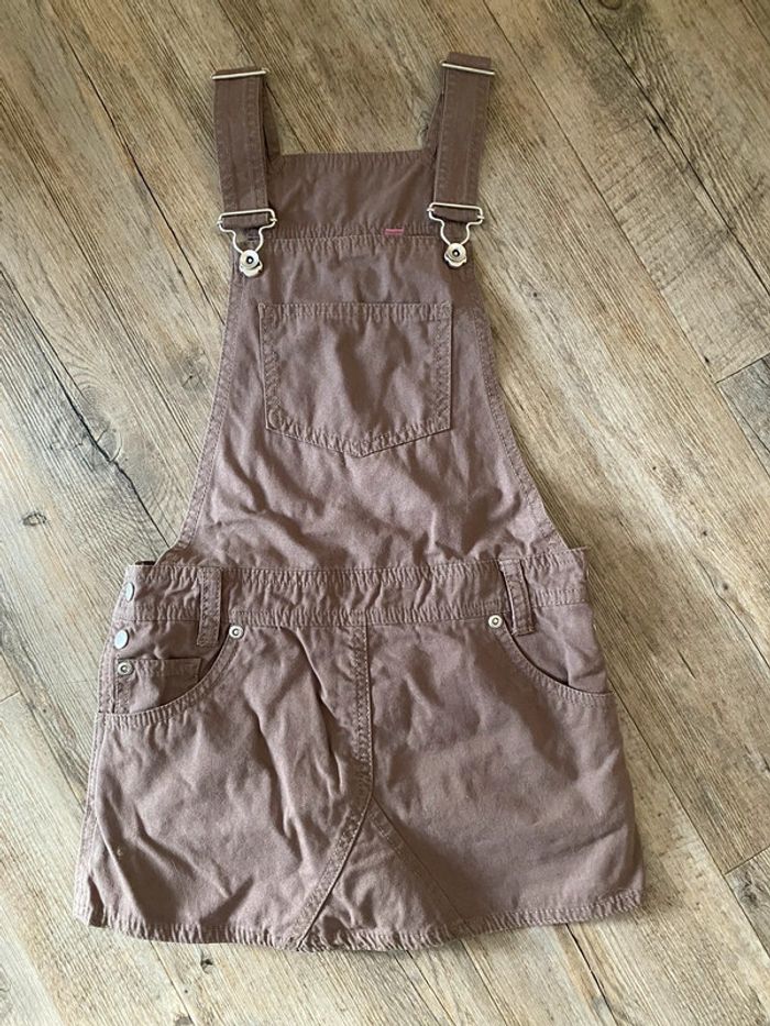 Robe à bretelles marron 8 ans NKY