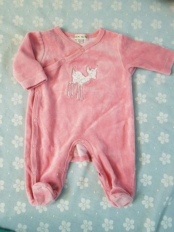 Pyjama naissance ouverture avant fille