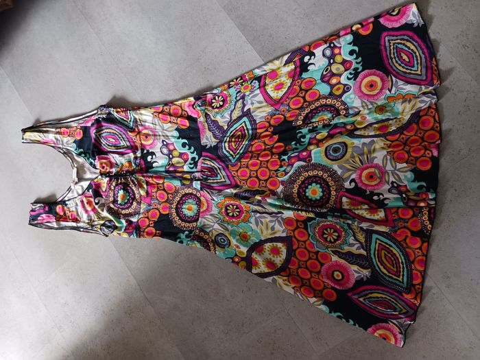 robe fluide imprimée colorée Taille 38 Armand Thiery Affinités - photo numéro 2