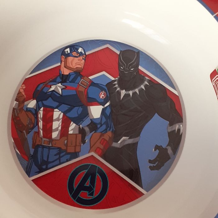 Repas enfant:Assiette & Bol Avengers *plastique micro-ondable - photo numéro 4