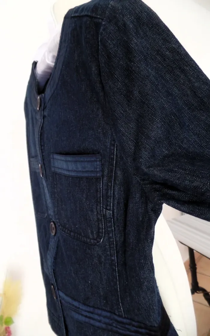 Veste_denim jeans_ coton - photo numéro 5