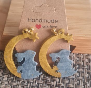 Boucles d’oreilles faites main – thème Pâques