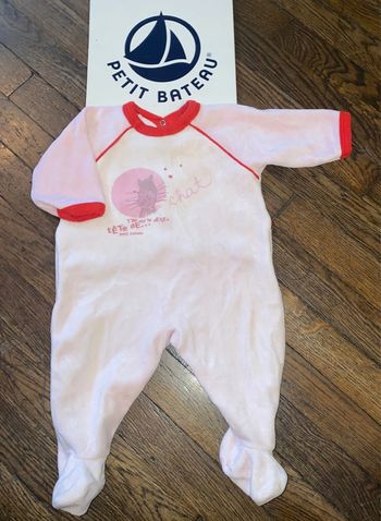 Pyjama velour petit bateau  3 mois