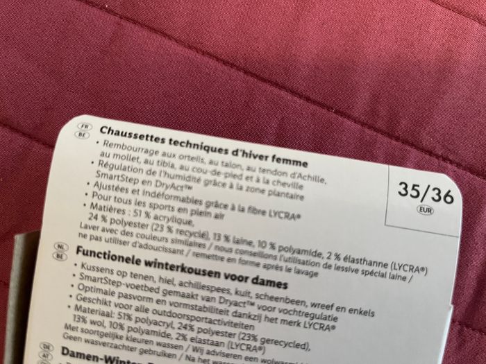 Lot de 2 Paires de Chaussettes Techniques d'Hiver - photo numéro 3