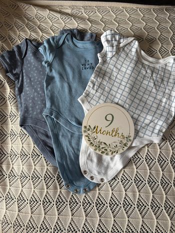 Lot de 3 bodies 6-9 mois