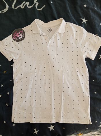 Polo blanc avec dessins _ T.S