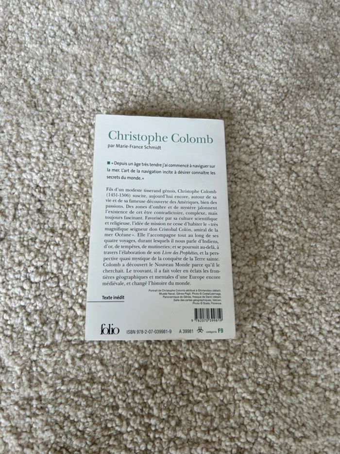 Livre de poche - biographie - Christophe Colombs de Marie-France Schmidt - photo numéro 3