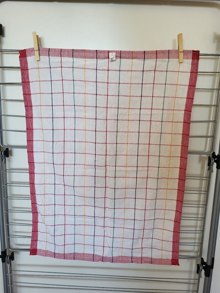 3 torchons quadrillages Becquet - photo numéro 4