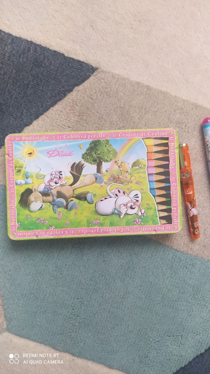 Boite crayons couleurs Diddle + 2 stylos - photo numéro 2