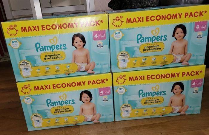 Couches pampers premium protection T4