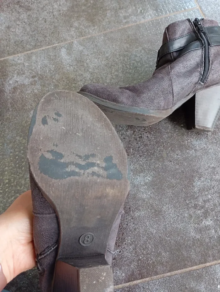 Just Fab bottines grises - photo numéro 5
