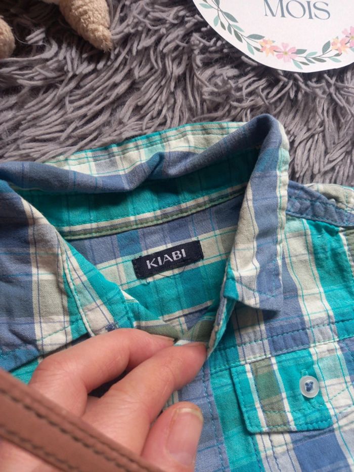 Chemise à carreaux longues manches bébé garçon - photo numéro 2