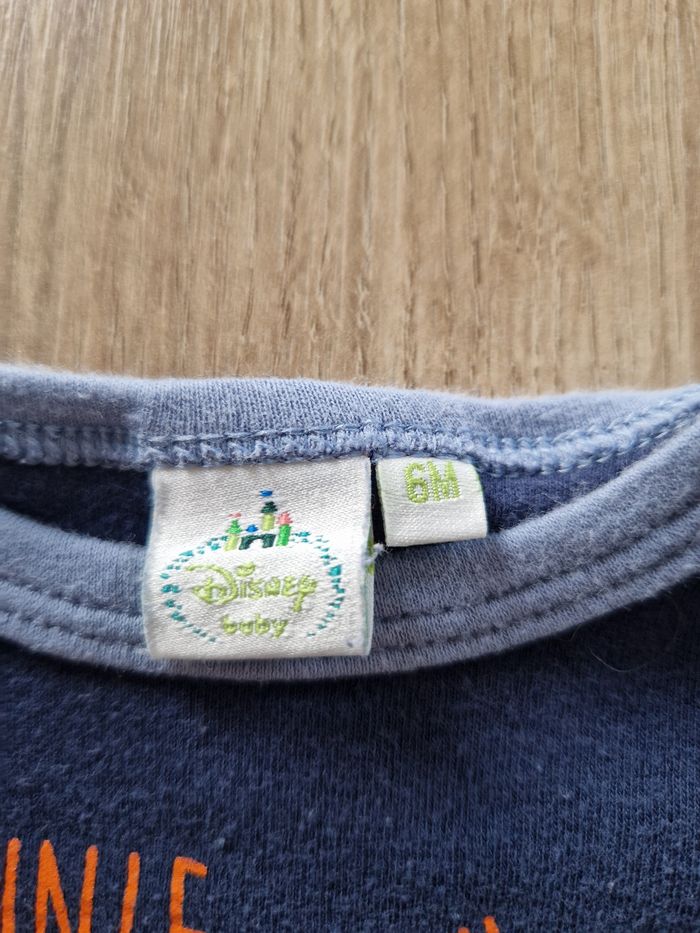 Body Bébé 6 Mois Disney 🍯 Winnie l'Ourson et Tigrou 🐅 - Bleu Marine - photo numéro 3