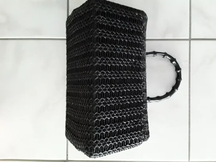 Sac raphia noir - photo numéro 4