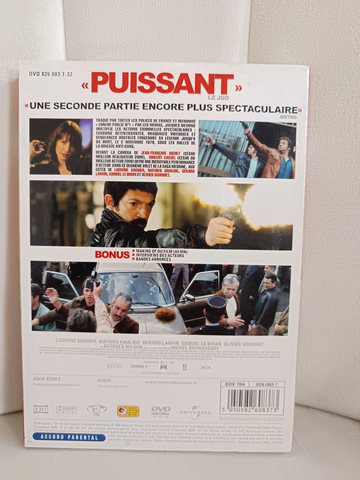 Dvd " Mesrine 2eme partie " - photo numéro 2