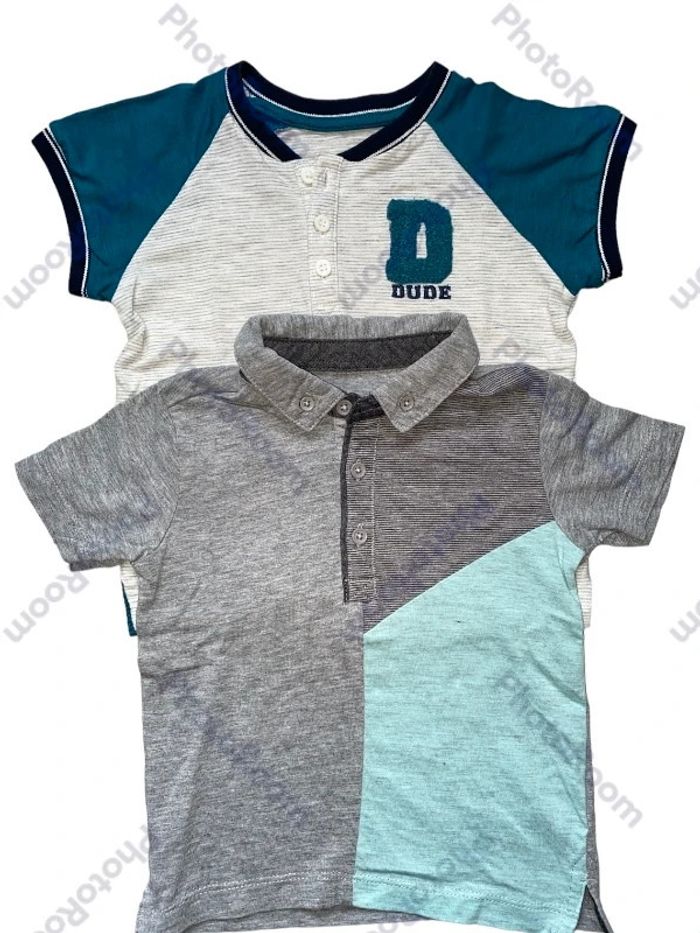 Lot polo tee-shirts 12 mois