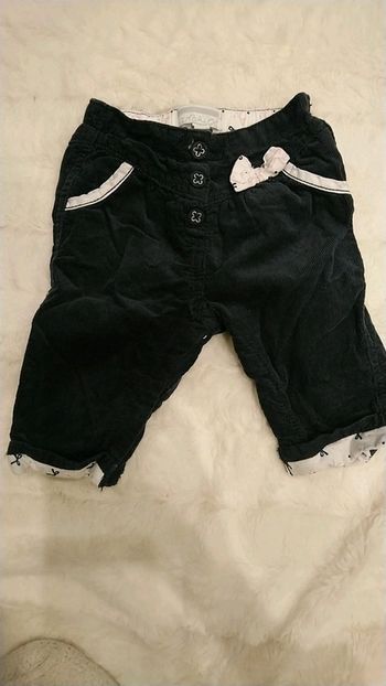 Pantalon velours bébé fille
