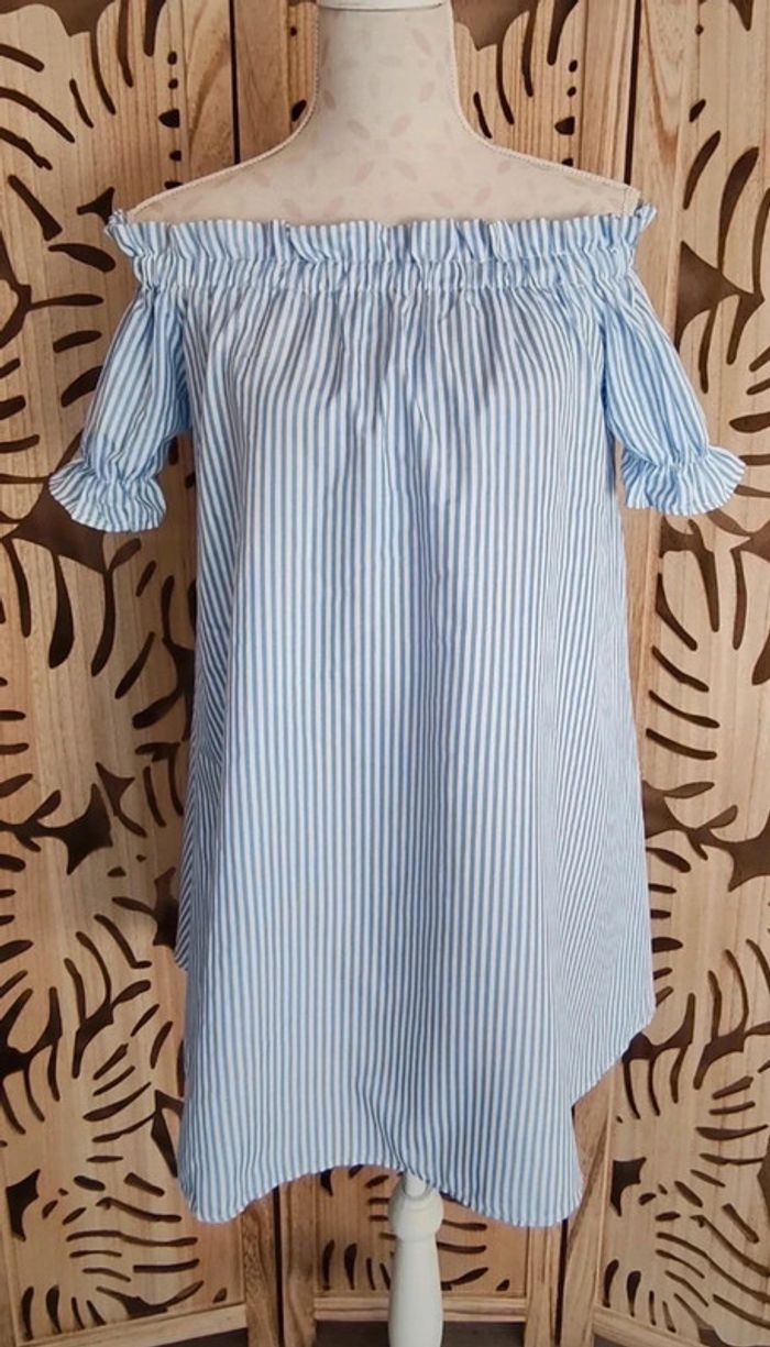 Robe mini à rayures Taille S