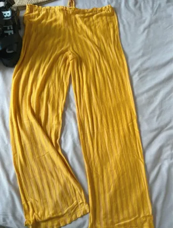 Pantalon, fluide, orange techen taille 42