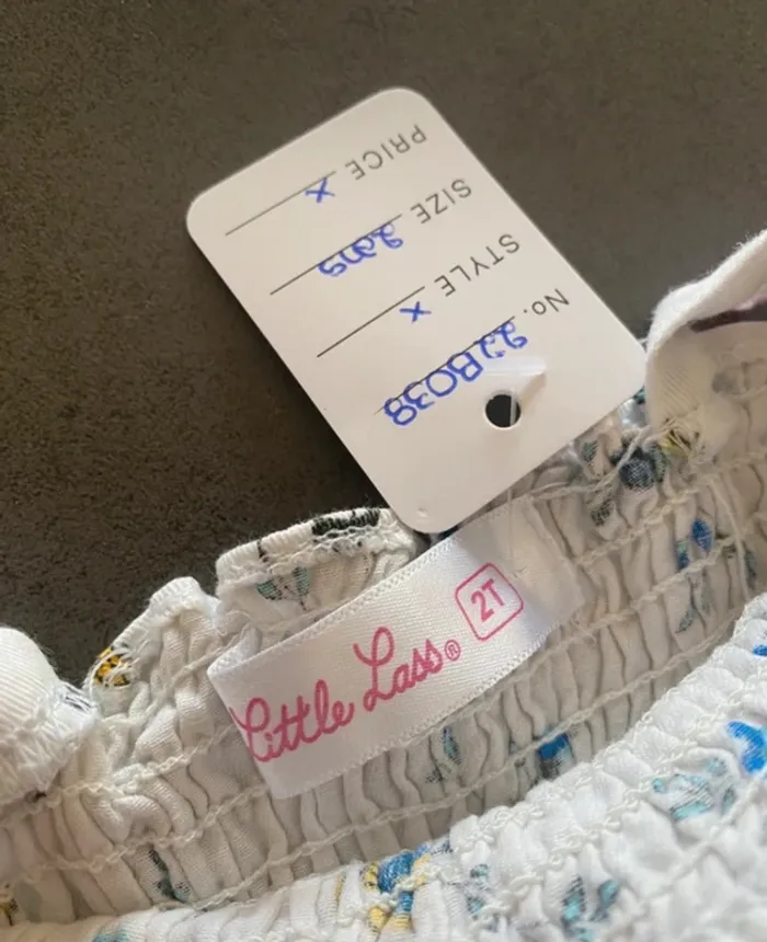 Robe à bretelles fleurie Little Lass 2 ans [ref.22B038] - photo numéro 2