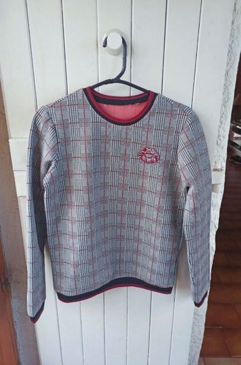 Sweat Naf Naf imprimé prince de galles t.36