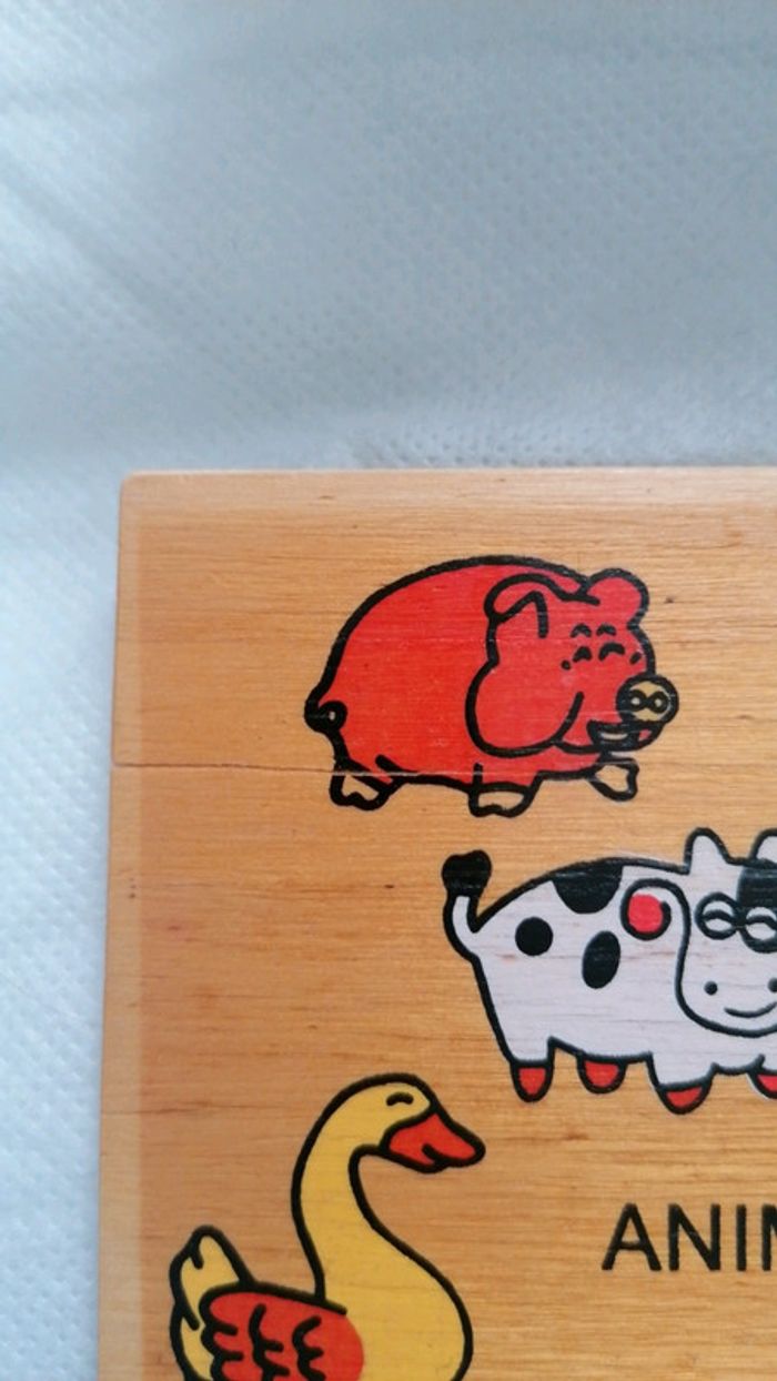 Dominos en bois Animaux de la ferme - photo numéro 5