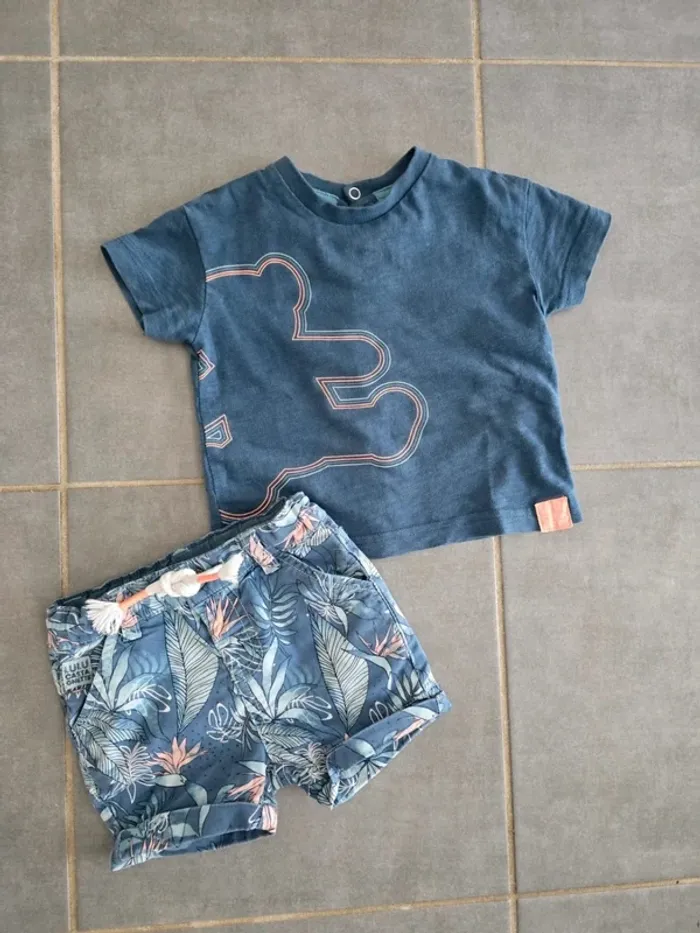Ensemble short lulu castagnette