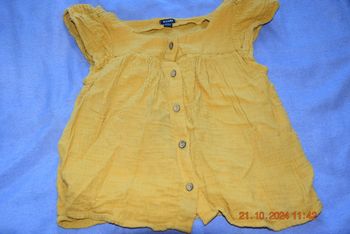 Top fille 6 ans moutarde