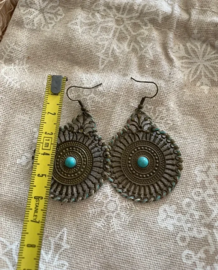 Grandes boucles d’oreilles bohème - photo numéro 2