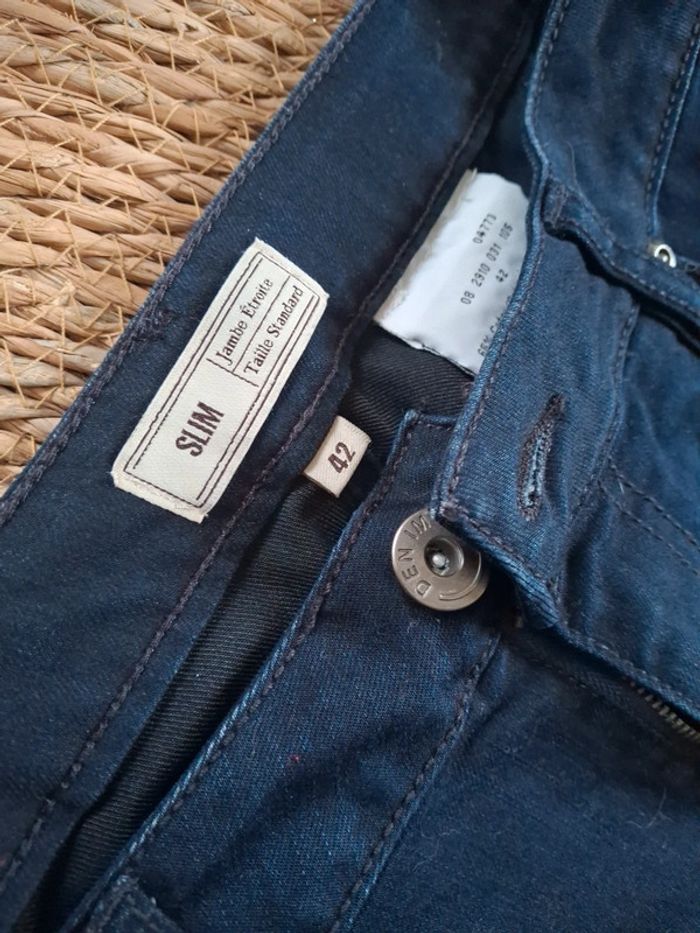 Jean bleu marine taille 42 - photo numéro 4