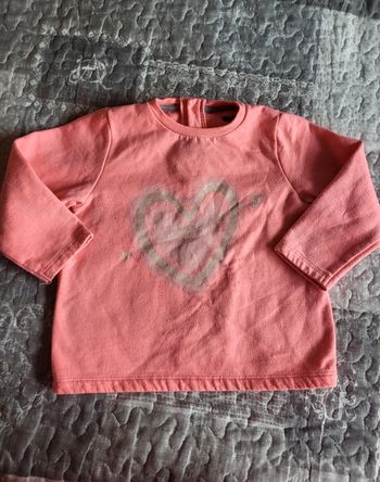 Sweat corail kiabi 24 mois