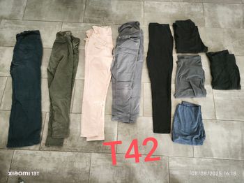Lot pantalon de grossesse T42