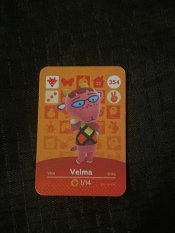 mini carte amiibo animal crossing velma