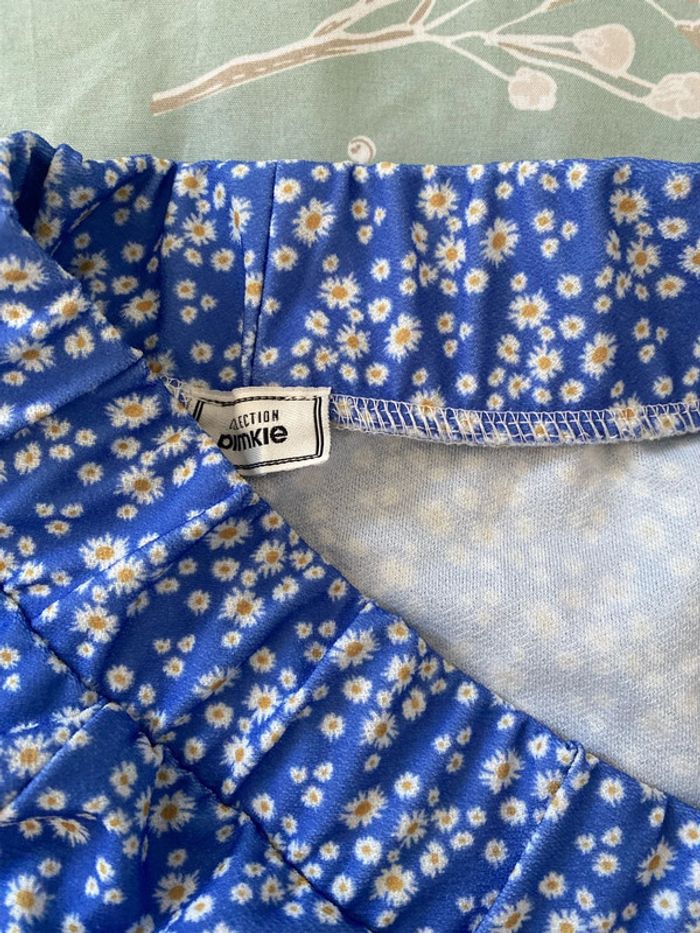 Jupe bleu à fleur taille S - photo numéro 4