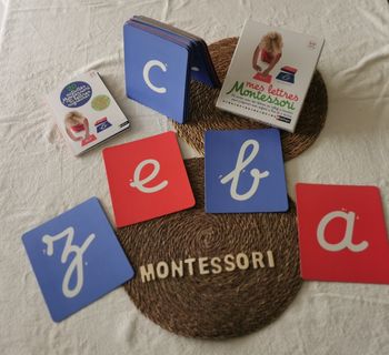  Mes lettres Montessori
26 cartes avec des lettres en relief à toucher pour préparer mon enfant à lire et à écrire 