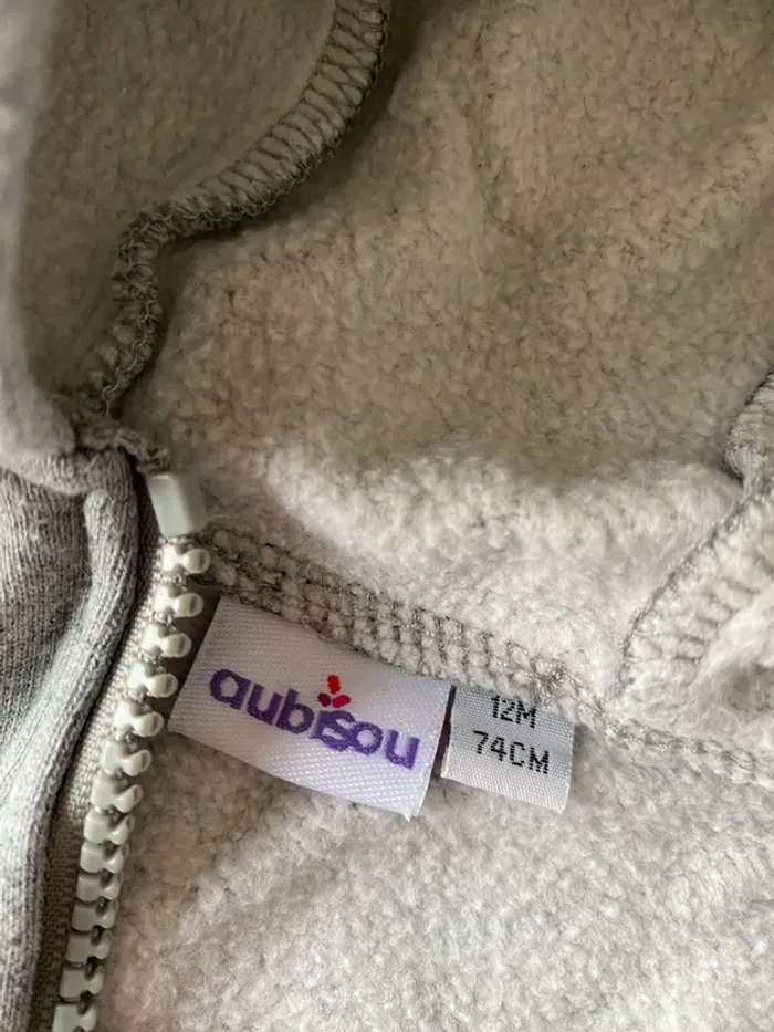 Veste zippee - 12 mois - photo numéro 2