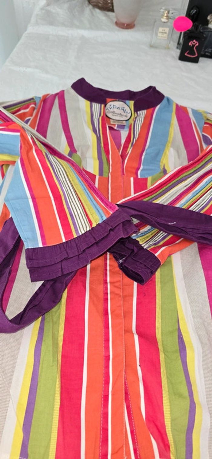 Chemise tunique multicolore pleins de jolis détails voir photos taille 40 - photo numéro 13
