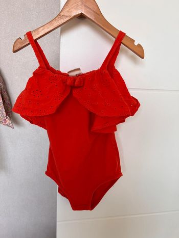 Body débardeur fille rouge Zara 8 ans