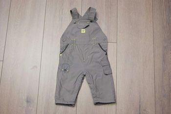 Salopette grise été. Garçon 3 mois.  Marque Orchestra