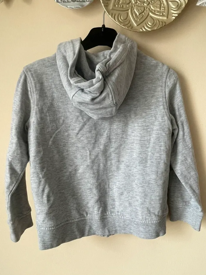 Gilet sweat zippe gris - photo numéro 4