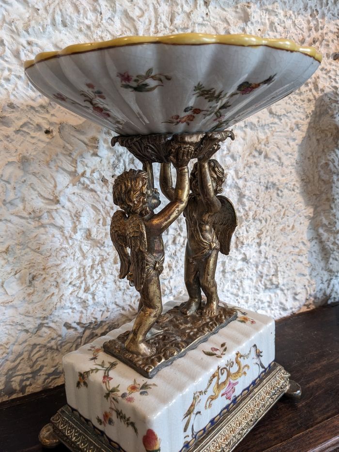 Ancien centre de table porcelaine - photo numéro 10