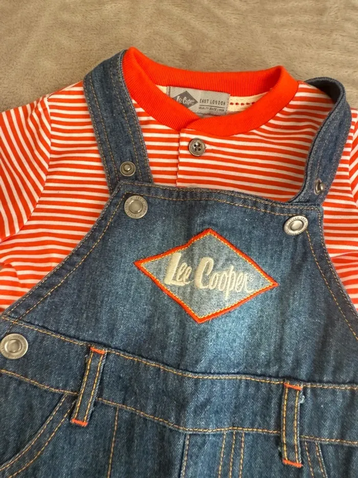 Salopette et t-shirt Lee Cooper – 9 mois - photo numéro 2