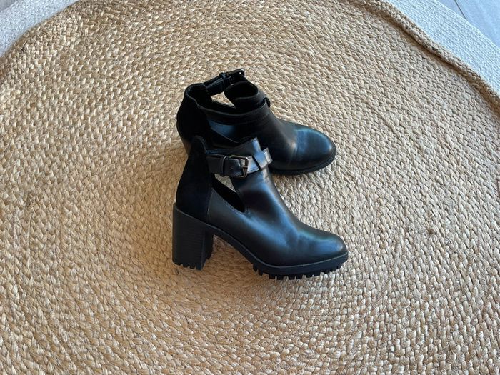 Bottines noires 38 Zara - photo numéro 7