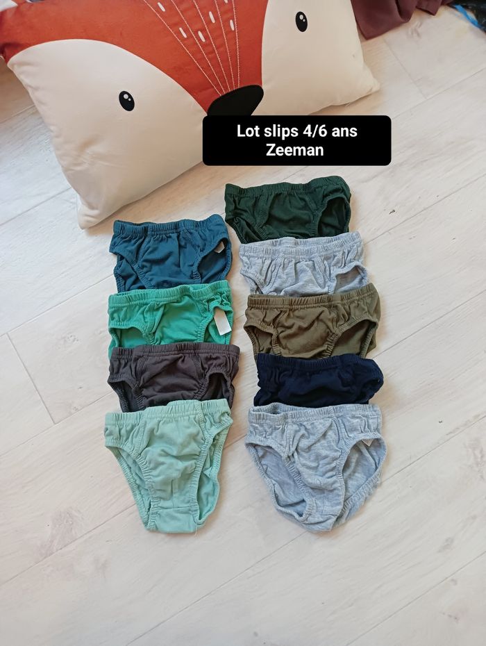 Lot slips 4/6ans Zeeman